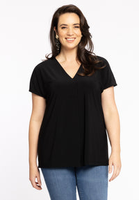 Shirt central pleat DOLCE - black - #1