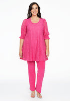 Tunic wide bottom LACE - pink - #2