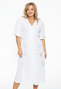 Dress circle sleeve DOLCE - white - #1