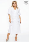Dress circle sleeve DOLCE - white