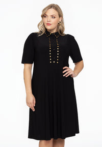 Dress with studs DOLCE - black - #1