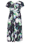 Dress frilled V-neck TULIPS - black - #4