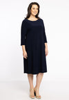 Dress boat neck DOLCE - blue