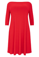 Dress boat neck DOLCE - red - #4