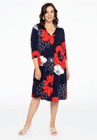 Dress V-neck POPPY - red - #2