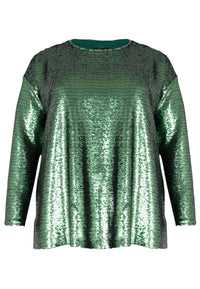 Tunic square paillette - green - #2