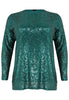 Tunic square paillette - green - #4