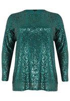 Tunic square paillette - green - #4