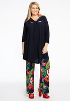 Tunic Wide Bottom Draped Neck DOLCE - blue - #2