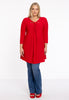 Tunic Wide Bottom Draped Neck DOLCE - red  - #2