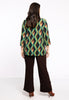 Shirt A-line Turtle Neck GATSBY - brown - #3