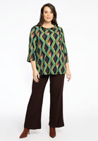 Shirt A-line Turtle Neck GATSBY - brown - #2