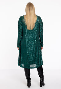 Dress blouse paillettes - green - #3