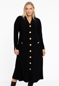 Dress Buttons Lapel DOLCE - black - #1