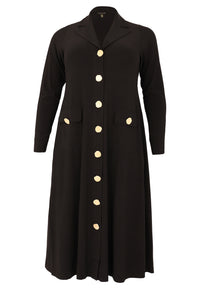 Dress Buttons Lapel DOLCE - black - #4