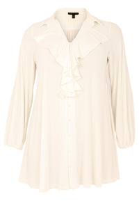 Blouse ruffle DOLCE - ecru - #4