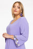 Tunic wide bottom stones DOLCE - light purple - #5