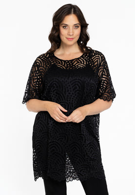 Shirt Tee LACE - black  - #1