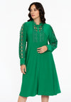 Dress buttoned DOLCE - green