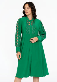 Dress buttoned DOLCE - green - #1