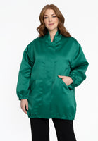 Bomber long SATIN - green - #1