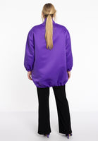 Bomber long SATIN - purple - #3