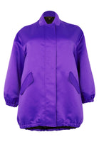 Bomber long SATIN - purple - #4