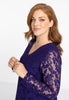 Tunic wide bottom LACE - purple - #4