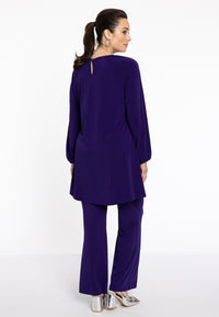 Tunic wide bottom cut-out DOLCE - purple - #3