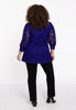 Tunic flare LACE - purple - #3