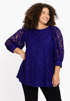 Tunic flare LACE - purple - #1