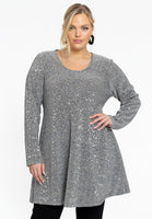 Tunic wide bottom PAILLET - silver - #1