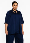 Tuniek flare satini - blauw