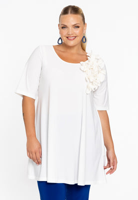 Tunic wide bottom CORSAGE - ecru - #1