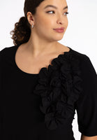 Tunic wide bottom CORSAGE - black - #1