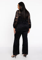 Trousers bootcut LACE - black  - #2