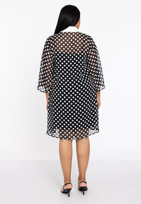 Dress swing DOTS - black  - #3