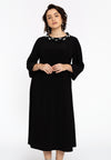 Dress with collar DOLCE - black