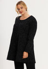 Tunic wide bottom DUSK - black