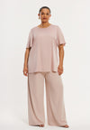 Trousers loose ECO VERO - light brown