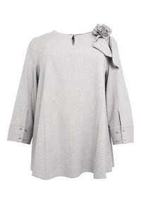 Tunic swing PINSTRIPE - grey - #3