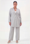 Pantalon pinstripe - Grijs