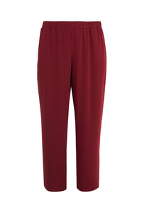 Trousers relaxed CHERRY - dark red - #3