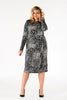 Dress drape GREY LEOPARD - grey  - #2