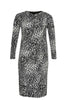 Dress drape GREY LEOPARD - grey  - #4