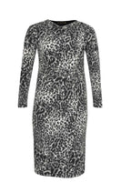 Dress drape GREY LEOPARD - grey - #4