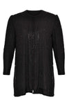 Jacket all over beaded silk - black - #4