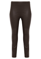 Legging full stretch leather - brown - #2