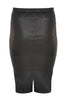 Skirt stretch leather - black  - #3