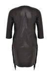 Dress fringing leather - black - #3
